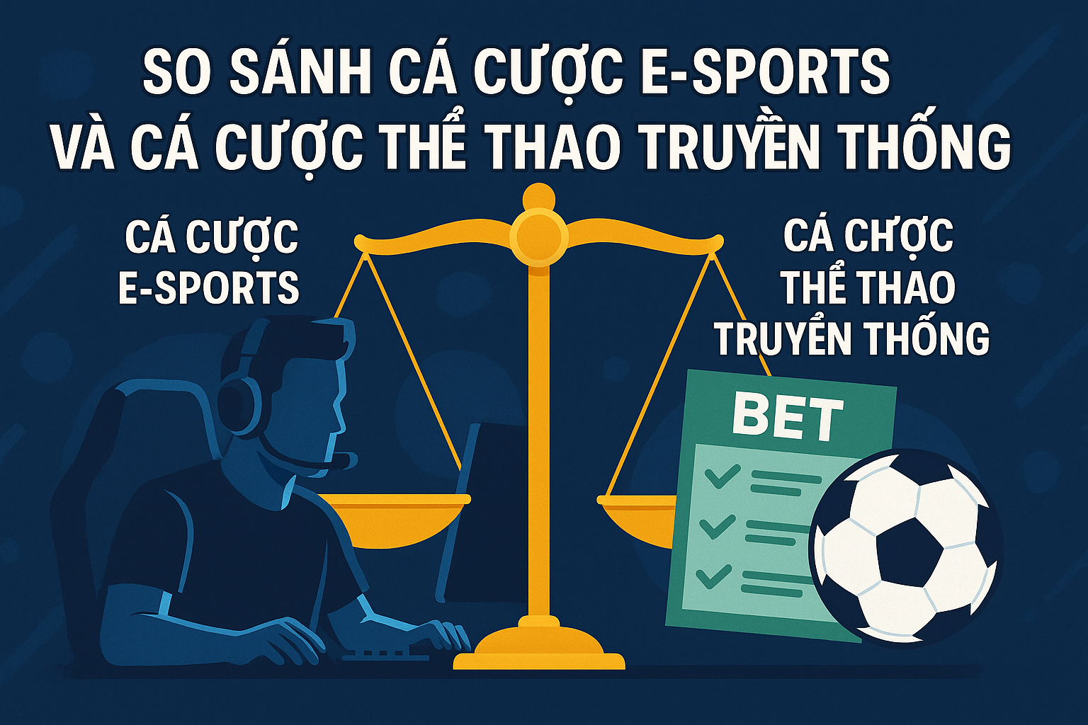 So Sánh Cá Cược E-Sports Và Cá Cược Thể Thao Truyền Thống